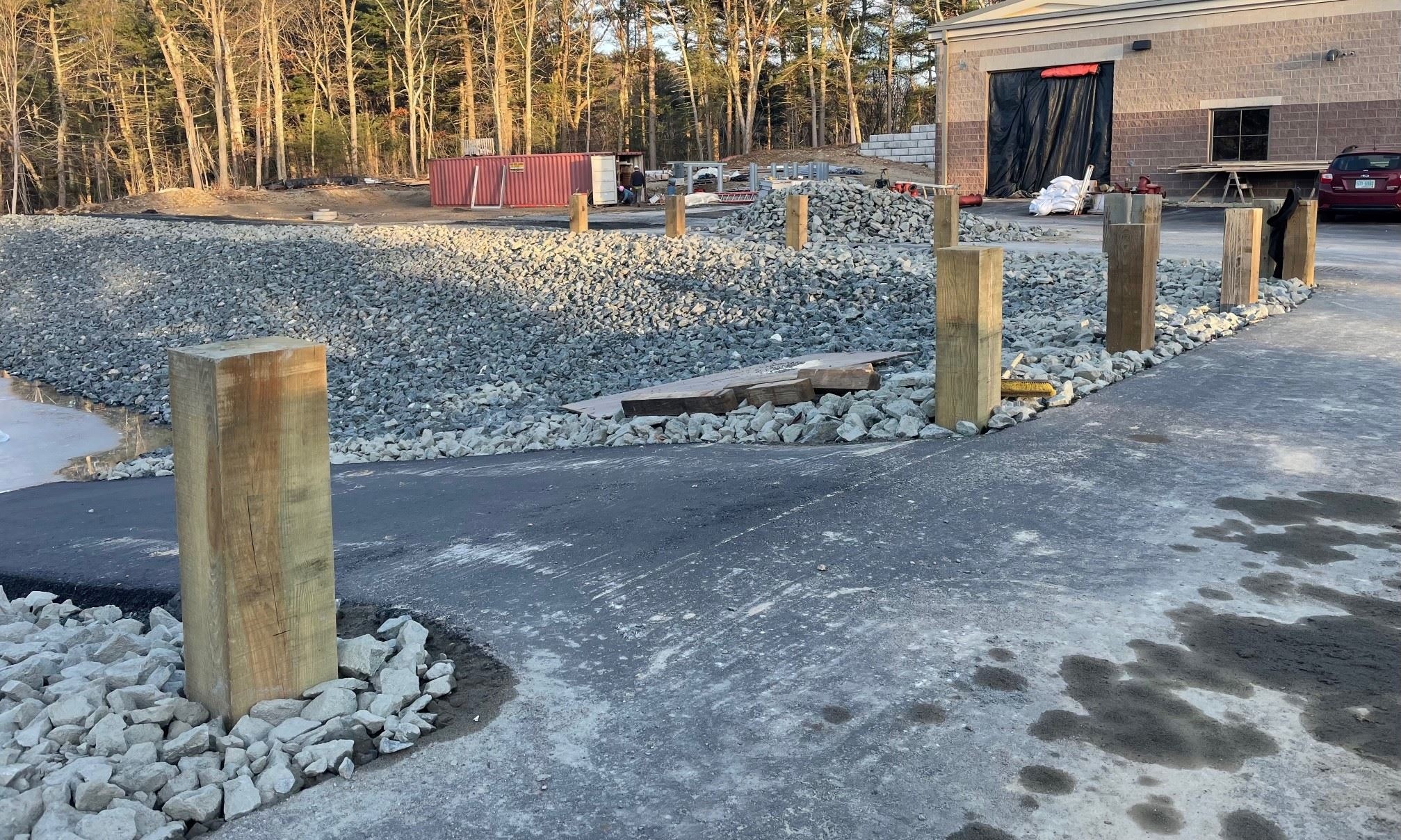 Posts for the Wooden Guard Rail System